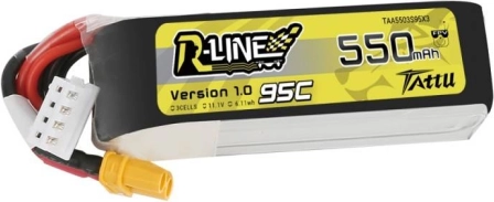 Baterija Tattu R-Line 550mAh 11,1V 95C 3S1P XT30