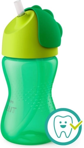 Philips AVENT otroški lonček s prilagodljivo slamico 300 ml za fantke