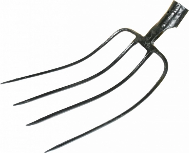 Kovane vile s 4 konicami brez držala