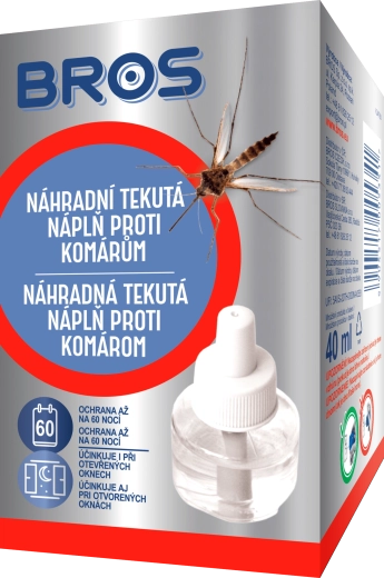 Bros nadomestno tekoče polnilo proti komarjem 40 ml