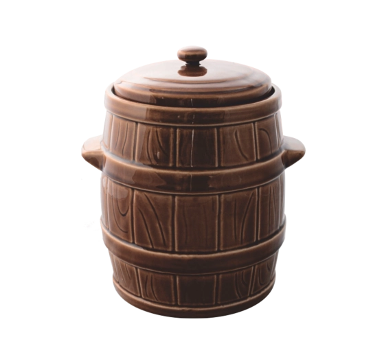 Hermetična keramična posoda za kisanje 5 l z vodnim žlebom