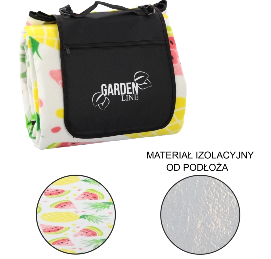 Piknik odeja z izolacijo Sadje 300 × 200 cm