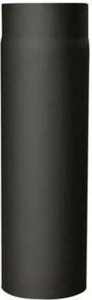 Flue pipe with opening 120 mm, length 1000 mm, steel 1.5 mm, black