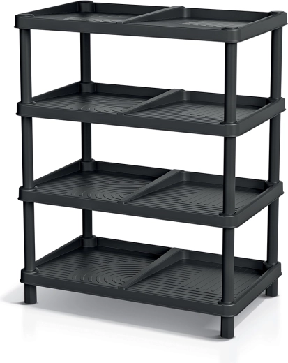 Stojalo za čevlje TASSY RACK reciklirano črno