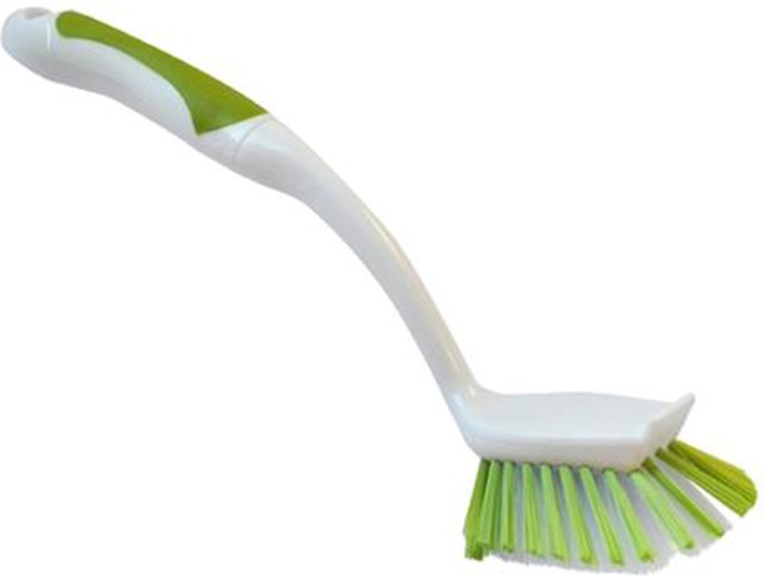 Ovalna ščetka za pomivanje posode TORO, belo‑zelena