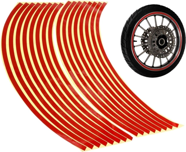 Ag555b reflektivne nalepke za kolesa rdeče