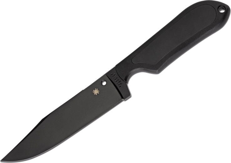 Spyderco Street Bowie taktični nož s fiksnim rezilom 12,8 cm, povsem črn