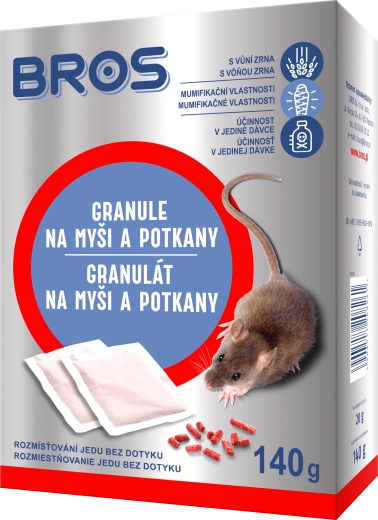 Bros granulat proti mišim in podganam 140 g