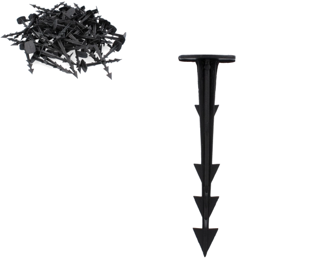 Komplet 100 zatičev za pritrjevanje agrofilca 12,5 cm