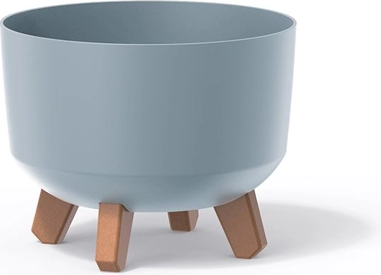 Cvetlični lonec Gracia Standard 20 cm – svetlo siv plastičen ovijalnik za rože