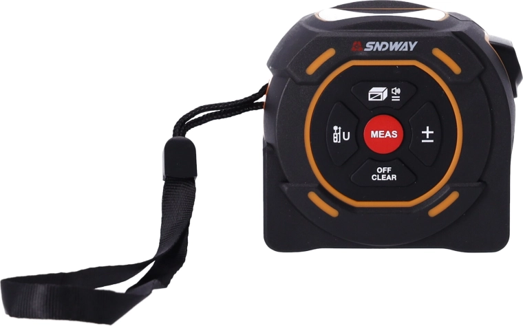 Laserski merilnik razdalje + merilni trak SNDWAY SW-TM60 - rdeč