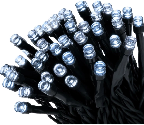 RETLUX Christmas LED String Lights with 100 Cool White LEDs and Timer