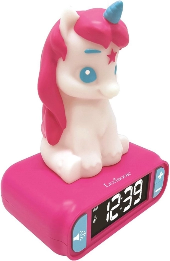 Otroška budilka z enorožcem in nočno lučko