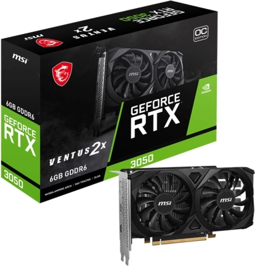 Grafična kartica NVIDIA GeForce RTX 3050 Ventus 2X E 6GB OC