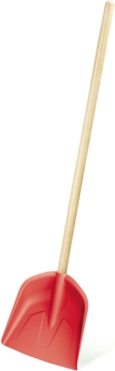 Otroška lopata z lesenim ročajem, koralna, 74 cm