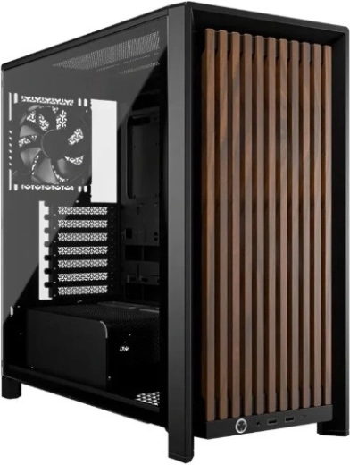 Corsair frame 4000d wood rs črna/oreh