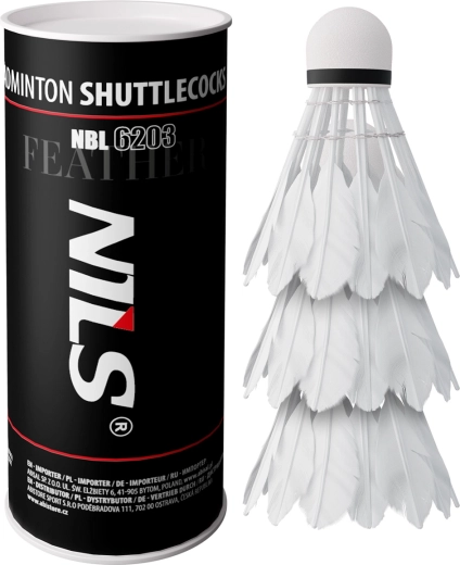 Perjaste badminton žogice Nils NBL6203, 3 kosi