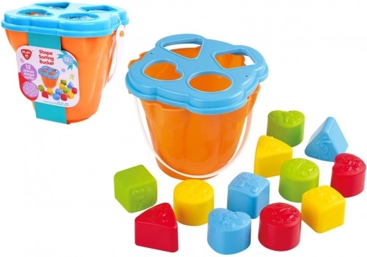 Vstavljanka vedro plast 15x15 cm 12m+