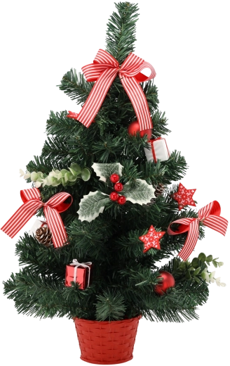 Božično drevo 60 cm rdeče s bodiko