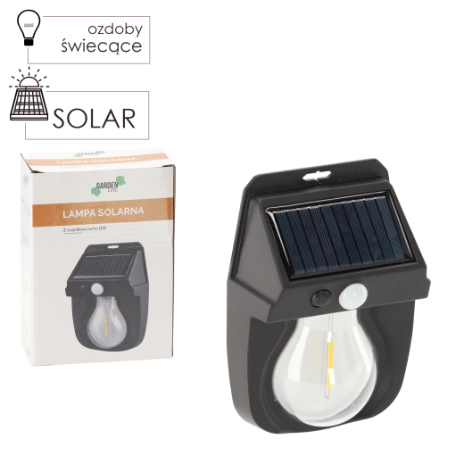 Solarna stenska LED svetilka s senzorjem gibanja