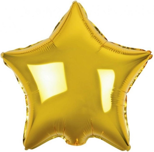 Zlata folija balon zvezda – 100 kos