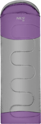 Spalna vreča Nils Camp – odejasta, sivo‑vijolična