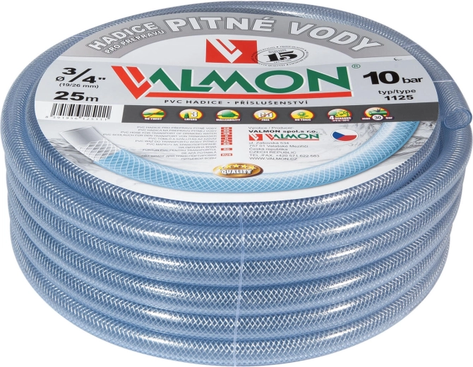 Drinking water hose 1/2" 25 m transparent