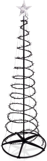 Cone-Shaped LED Christmas Tree with 640 LEDs, 180 cm