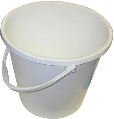 Plastično vedro 15 l z merilno lestvico, rjavo