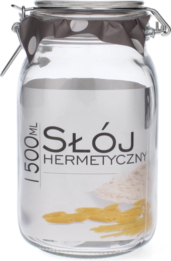 Kvadratni kozarec 1,5 l z mehanskim zapiralom