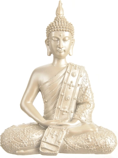 Srebrna polistonska figurica Buda 27 cm