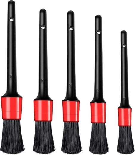 Set detailnih čopičev za čiščenje notranjosti avtomobila, 5 kos