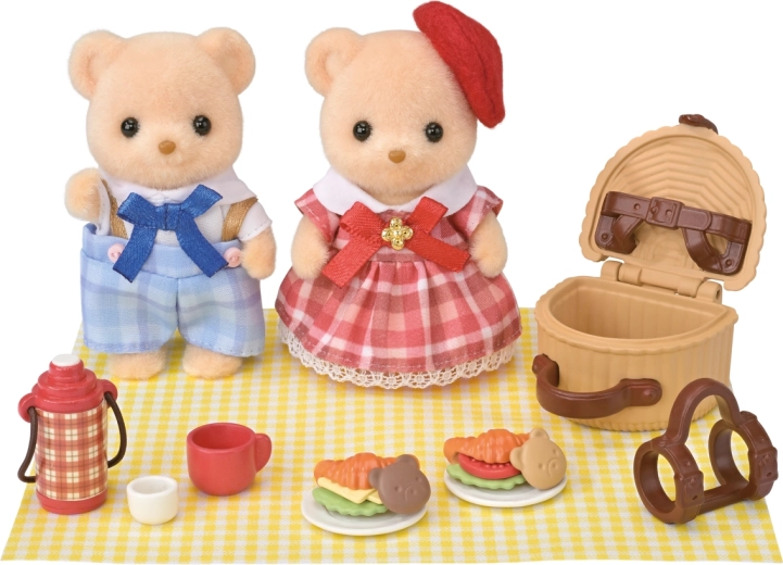 Sylvanian Families brat in sestra medvedka Piškotek na pikniku