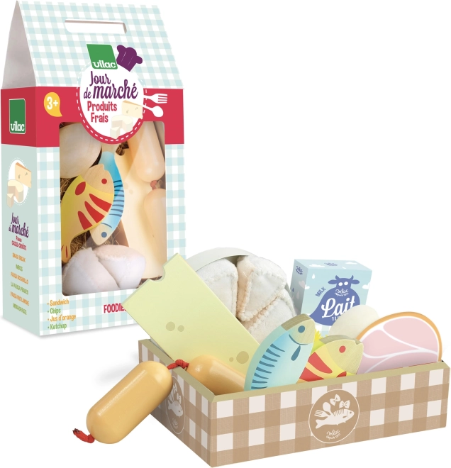 Vilac leseni komplet svežih živil