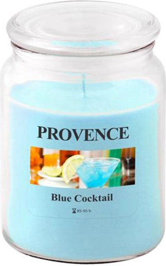 Dišeča sveča v steklu PROVENCE Blue Cocktail 95 ur