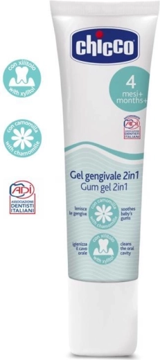 Chicco pomirjevalni in čistilni gel za zobe za otroke 30 ml