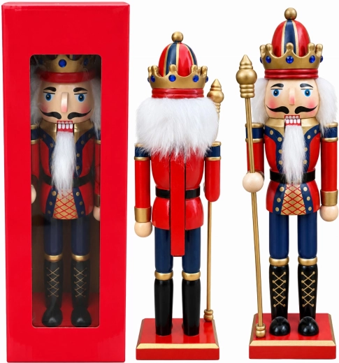 30 cm Wooden Christmas Nutcracker Figurine