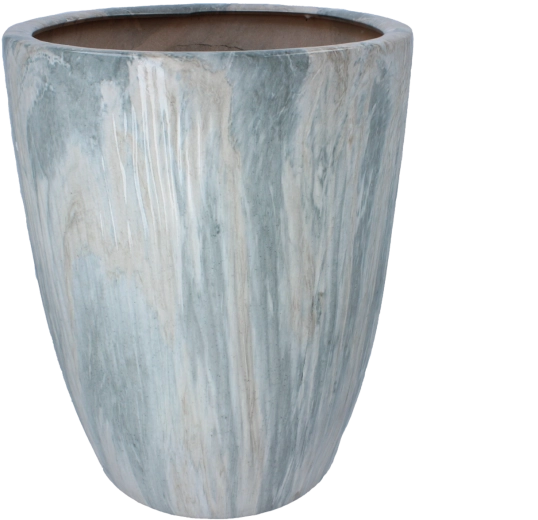 Keramični okrasni lonec z marmornim učinkom 37 × 37 × 45,5 cm