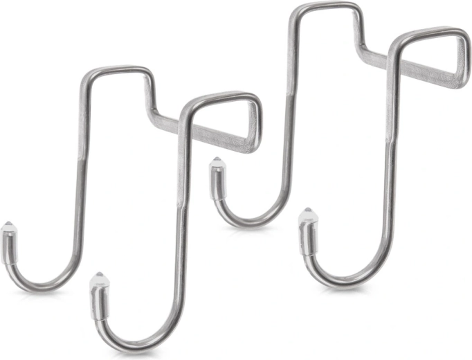 Jekleni dvojni kljukici za vrata, 2 kosa