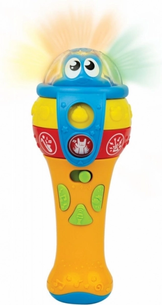 Interaktivni Otroški Mikrofon s Svetlobnimi in Zvočnimi Učinki