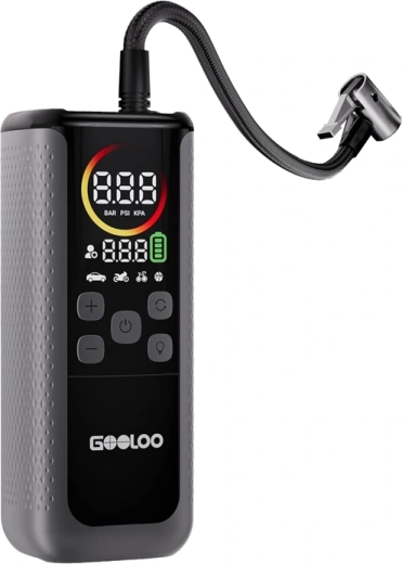 Dvojni avtomobilski kompresor GOOLOO GT160 s powerbankom – 1 kos