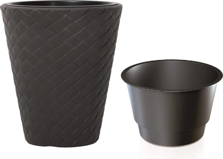Cvetlični lonec Matuba z vložkom 40 cm antracit