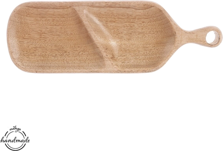Deljeni servirni pladenj iz mangovega lesa 40,5 × 14 cm