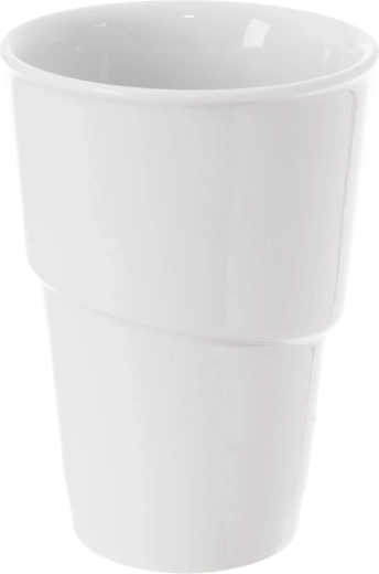 Porcelanast lonček brez ročaja 0,35 l