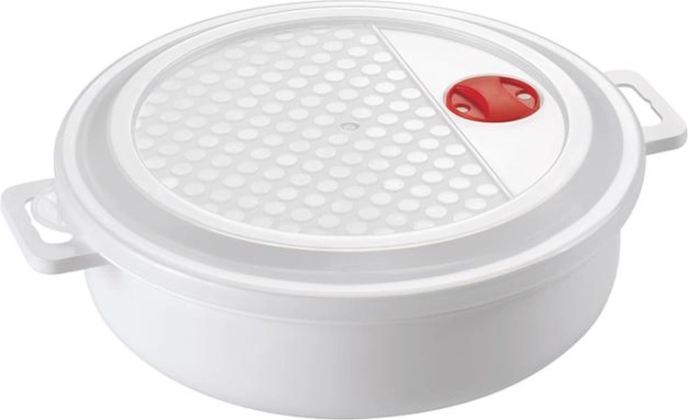 Plastična posoda za mikrovalovno pečico s pokrovom 2 l