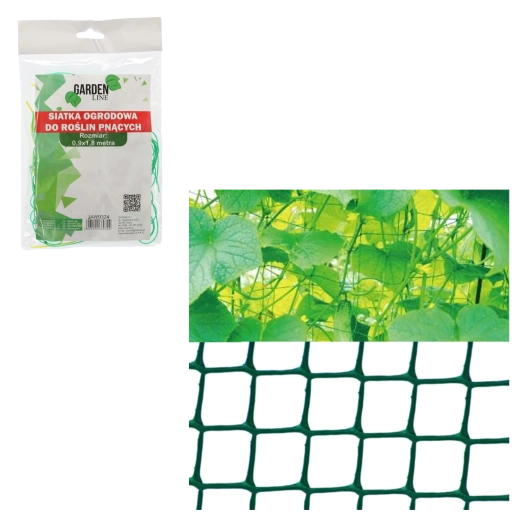 Vrtna oporna mreža za vzpenjavke 0,9 × 1,8 m, zelena