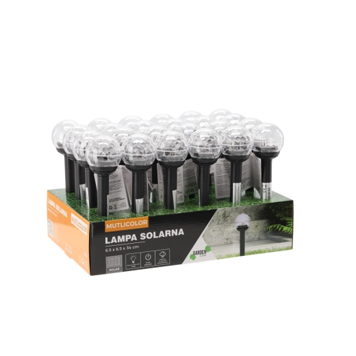 Solarna vrtna svetilka multicolor 34 cm