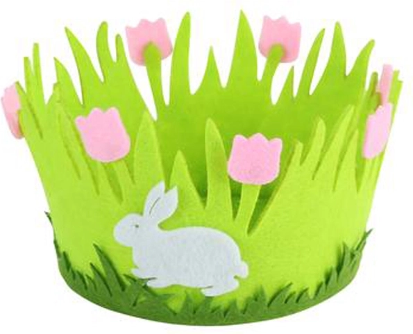 Felt Easter Basket TORO 14 cm, mix of designs