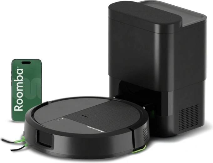 Robotski sesalnik iRobot Roomba 115 Combo s postajo AutoEmpty, črn