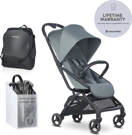 Easywalker športni voziček Rockey S Smooth Grey